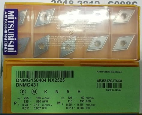 Three Rhombus Blade Metal Pottery DNMG150404 NX2525 Numerical Control Blade Numerical Control Cutter