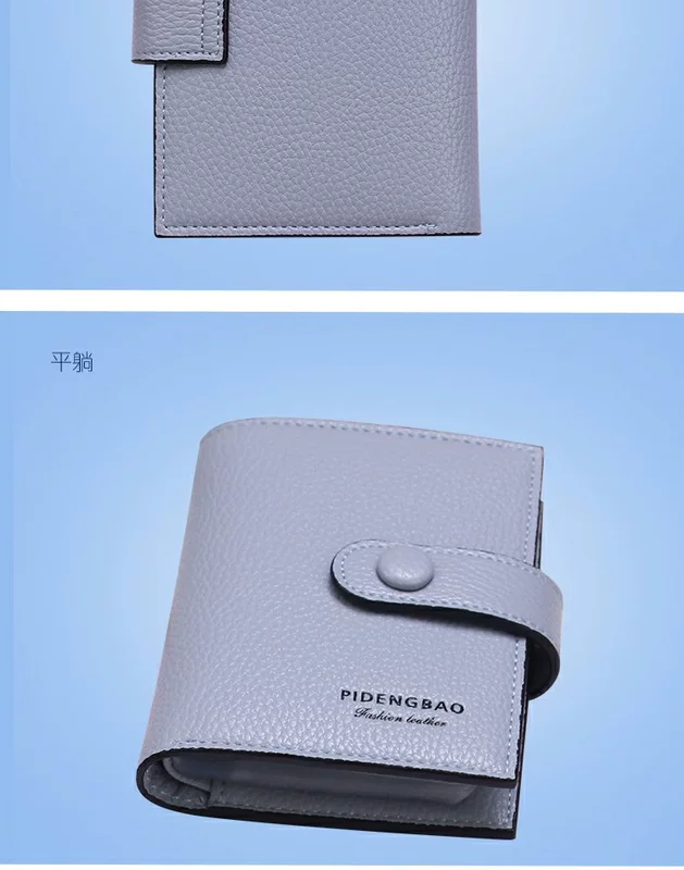 Phụ nữ đơn giản mới Phiên bản tiếng Hàn của ví nhiều thẻ nữ thẻ ngắn dung lượng lớn gói thẻ tín dụng gói thẻ mỏng