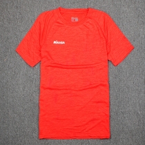 Snowflake material foreign trade mens summer new youth volleyball short-sleeved round neck quick-drying T-shirt plus size perspiration half sleeve