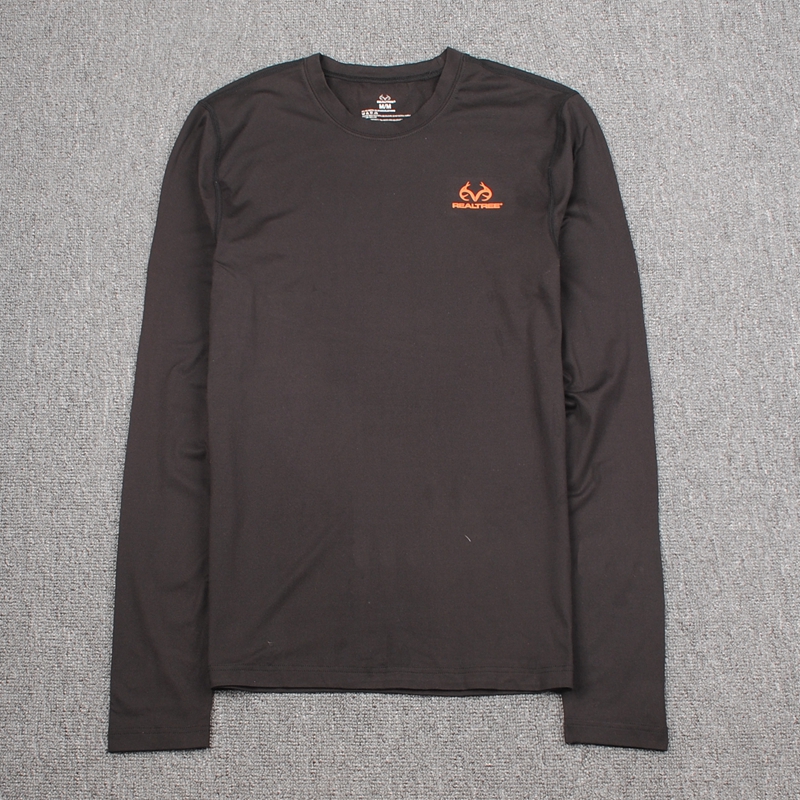 North America outdoor hunting for spring and autumn men high elasticity thin, fast dry air and air-heating antibacterial long-sleeved underwear suit