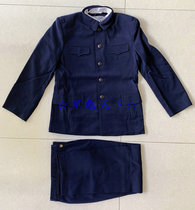 Junlin 1994 55 style winter uniform navy blue sea breeches tunic suit thickened woolen winter work clothes