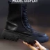 Giày của phụ nữ 2020 mùa đông mới gót dày Martin boots phụ nữ bình thường vớ khởi động ủng ngắn phụ nữ giày da retro trẻ em Âu Mỹ - Kính râm