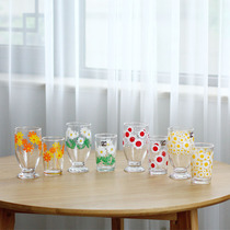 Rain and florite groceries Japanese imports Shikizuka Nita Glass Cup Juice Cup glass Beer Cup Drink Cup Clear Bin Price