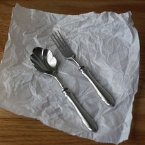 Peanut Grocery Retro 304 stainless steel shell spoon of ice cream spoon fruit fork dessert spoon