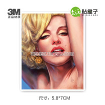 M-19 Monroe retro creative stickers notebook suitcase stickers skateboard bike stickers 3m material