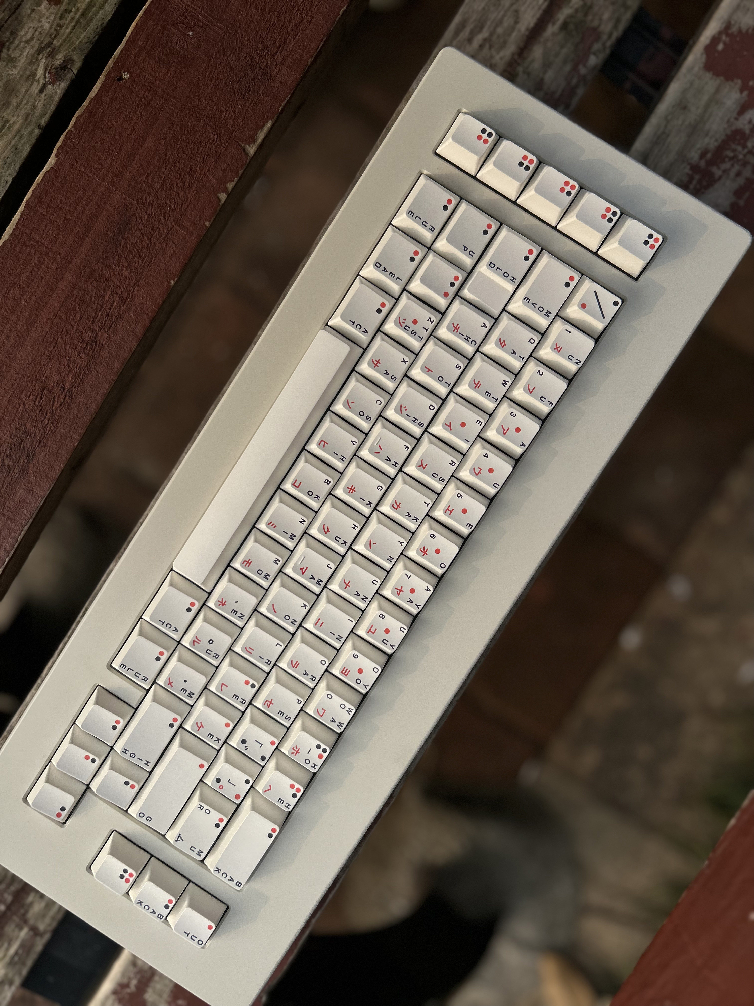 1 Set Clone WS x Jaekeyed Aka Haiiro Keycaps PBT Dye Sublimation