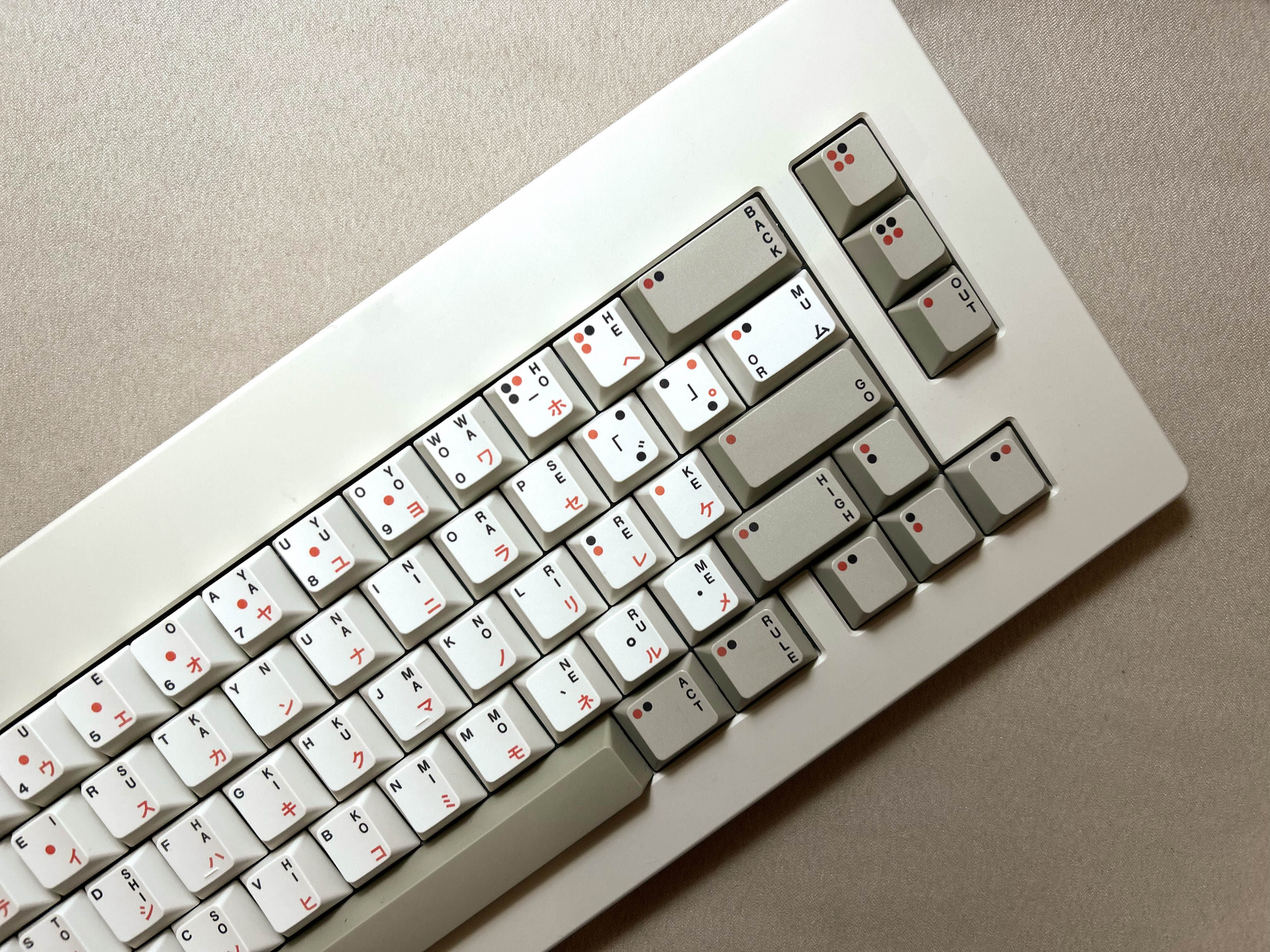 1 Set Clone WS x Jaekeyed Aka Haiiro Keycaps PBT Dye Sublimation