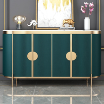 Hong Kong-style light luxury dining side cabinet Marble post-modern simple living room entrance cabinet Room cabinet Side cabinet Partition cabinet Shoe cabinet