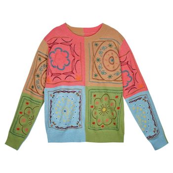 2022 ລະດູໃບໄມ້ປົ່ງຂອງແມ່ຍິງລະດູໃບໄມ້ປົ່ງແລະລະດູໃບໄມ້ປົ່ງທີ່ມີສີ Blocked Sweater Jacket Snow Aunt ແບບດຽວກັນທາງເທີງ Douyin Contrast ສີບາງໆ Soft Sweater