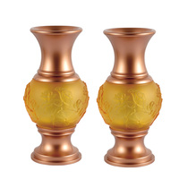 Glass lotus vase for the Buddha Buddha hall Buddha front for the bottle flower arrangement bottle Water bottle Buddhist temple Buddhist household