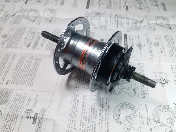 Shimano Shimano 3R40 Internal Three-Speed Hub Japanese Bicycle Internal Shifting Rear Axle 28 Holes 36 Holes