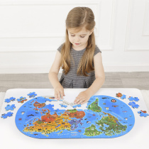 mideer Mask World Map Puzzle Childrens Puzzle Development Toy Baby Gift Box 100 tablets 4 - 5 - 6 years old