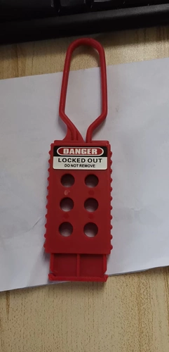 Изоляционная шестиугольная блокировка изоляционная пряжка пластиковая изоляция блокировки безопасно пристегните шестигранный замок Loto