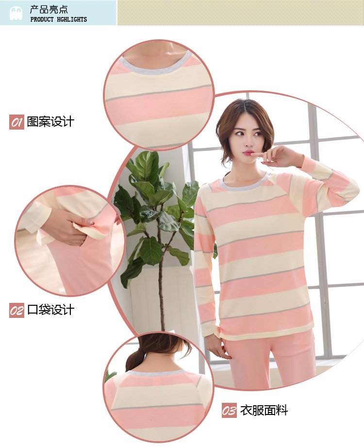 Bộ đồ ngủ nữ mùa thu cotton dài tay phiên bản Hàn Quốc mùa thu và mùa đông dễ thương cotton hoạt hình nữ phục vụ nhà phù hợp với XL đồ pijama nữ