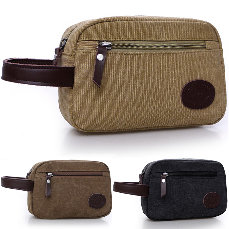 New Men's Clutch Bag, Canvas Handbag, Men's Bag, Casual and Fashionable Korean Style Clutch Bag, Large Capacity Coin and Key Bag