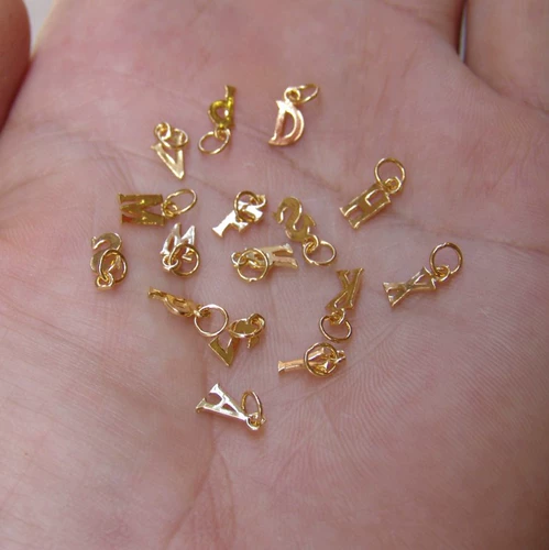 Золотая подвеска с буквами, аксессуары ручной работы, английские буквы