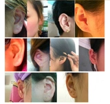 Золотые маленькие гипоаллергенные невидимые серьги