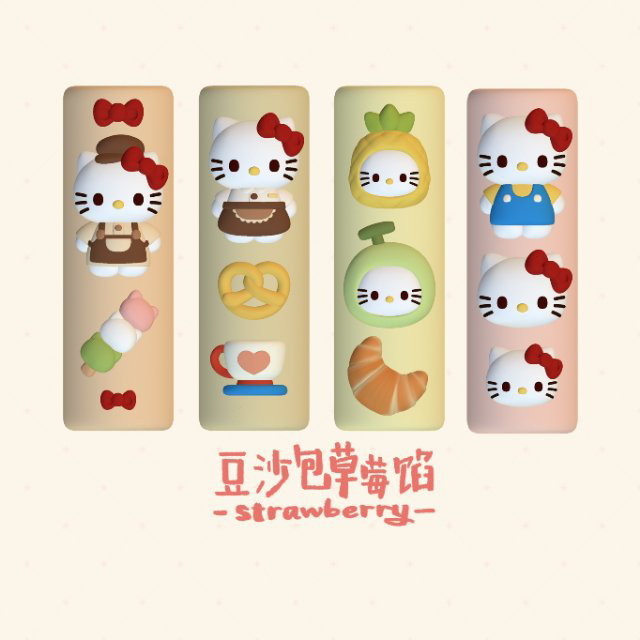 Cute Nail Art Mold Coffee Shop Kitty