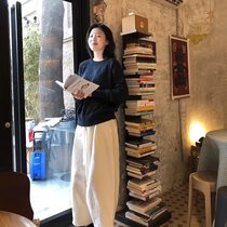 Mushroom Craftsman hidden bookshelf storage rack for books sandwich bookcase office bookcase decorative bookcase