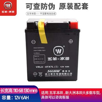 Suitable for wuyang honda tapa 100 phantom weiling fengling shadow 150 motorcycle battery 12v6ah battery