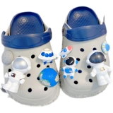 Комнатные детские летние нескользящие тапочки в стиле Crocs для мальчиков для ванной комнаты, мягкая подошва