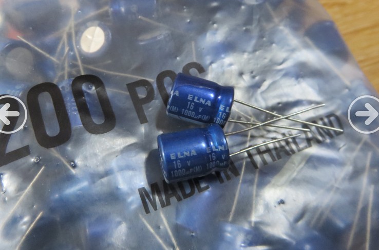 16v 1000UF ELNA Irna RE3 blue robe fever capacitor 10 * 16 1000UF 16V