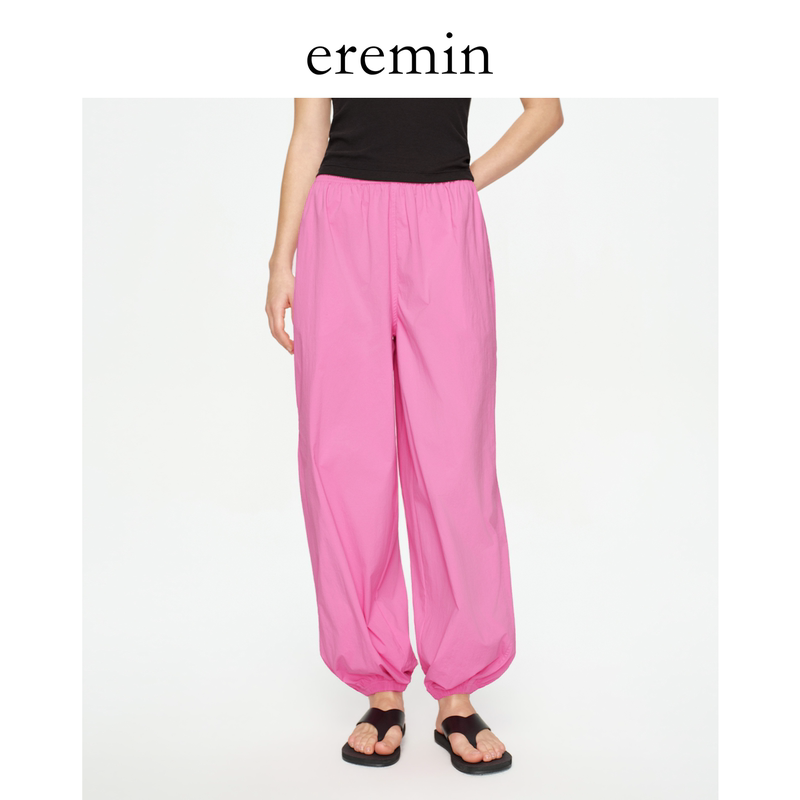 Eremin Lin Moqing/Nylon Jogger Pants/Colorful Lightweight Tapered Yoga Sports Casual Pants