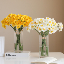 24 daffodil simulation flowers fake flowers silk flowers pastoral living room coffee table wall cabinet decoration