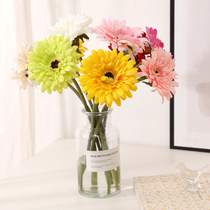 Gerbera simulation flower Fulang chrysanthemum short branch fake flower living room interior decoration plastic flower table ornaments photo props