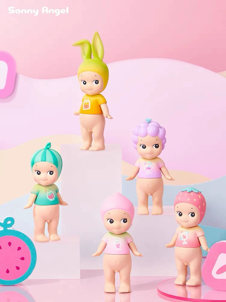 Sonny Angel 2022 лeто серия Ice Drink Strawberry Grape Watermelon Peach Peach Paton подарок на день рождения