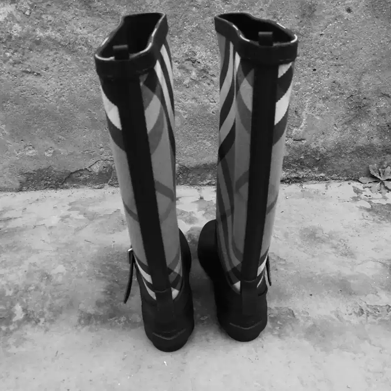 Thời trang Khaki Rain Boots Rain Boots Nước cao su Overshoes - Rainshoes