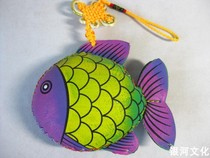 Folk and Folk Traditionally Handmade Every Year Fish Pendant Jewelry Leather Products Children's Toys