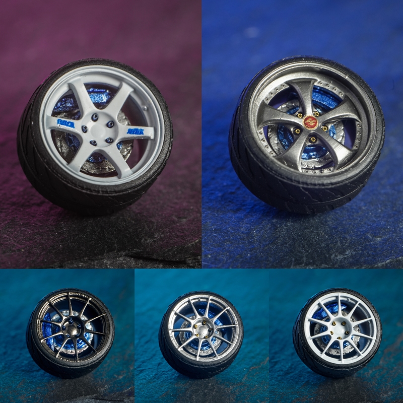 33Dreams 1:64 Modified Wheel Hubs, Movable Bearing Wheels Vskf 8.5 Suitable for Minigt Tlv