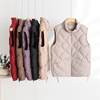 Down cotton vest for women in autumn and winter, middle-aged mother's loose short vest for outer wear, warm little man's jacket