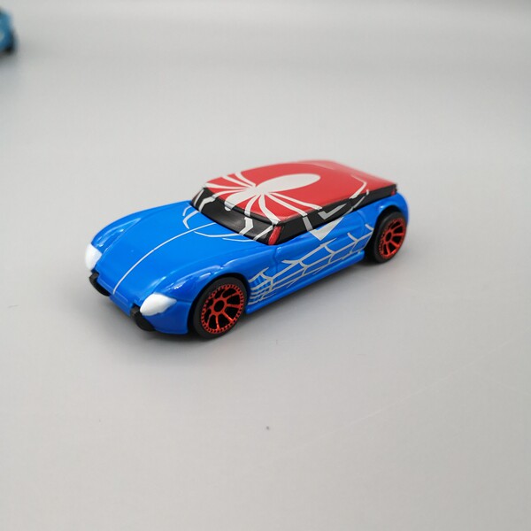 1:64 Spiderman car modular swing piece Children's Day gift cart Long 7 cm