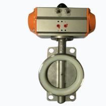 304 stainless steel pneumatic butterfly valve D671X-16P Ding sunny glue silicone RMBthree B C pneumatic head DN40506580