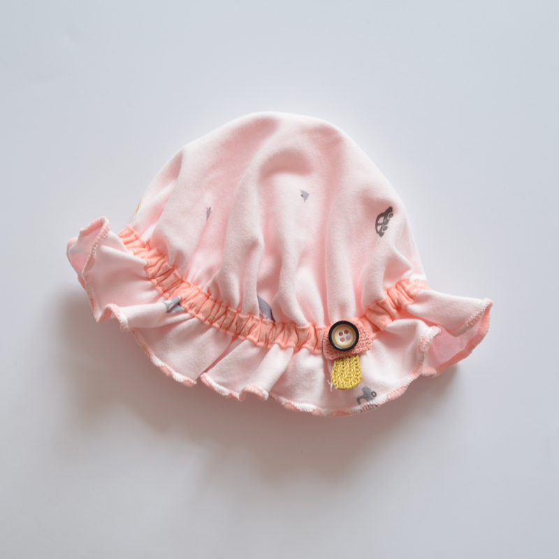 Clear baby baby's pure cotton shade hat