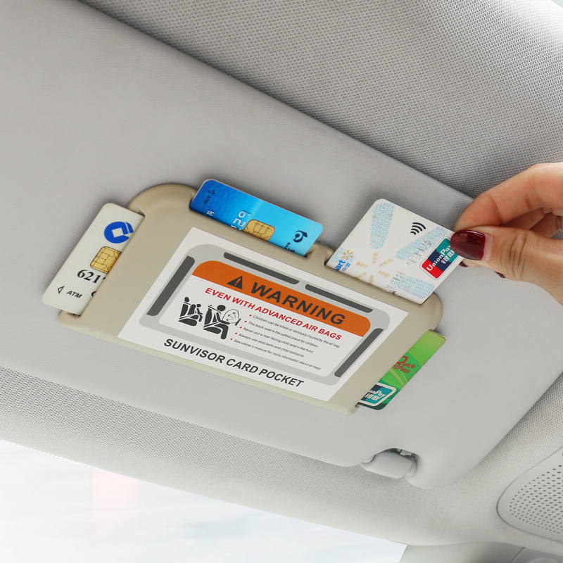 ETC high-speed card business card storage clip Car visor card holder Car multi-function car interior supplies