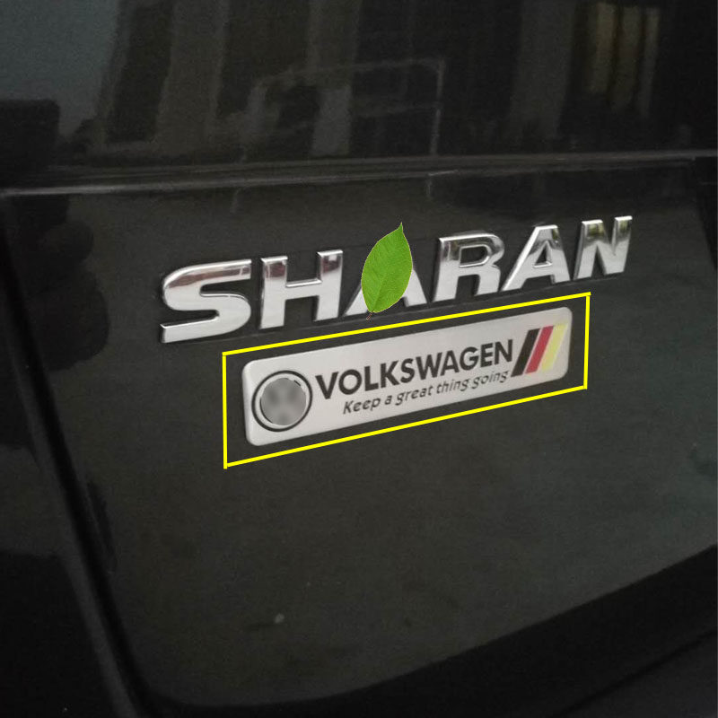 Car tail label adaptation Charon tail Label metal passer-by Louareg Sweep LiguanL Metal Sticktail Label Sheet