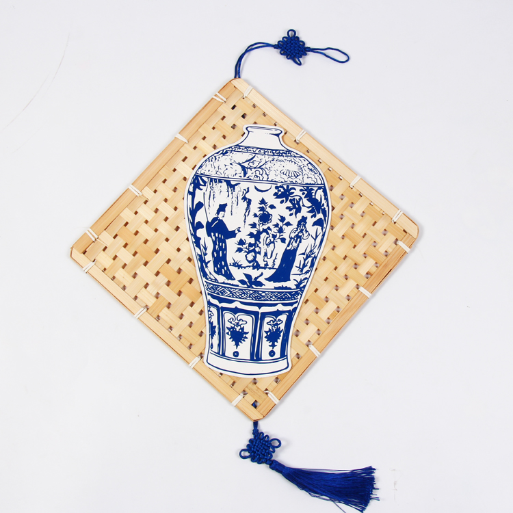 Bamboo Hanging Kindergarten Blue And White Porcelain Pendant