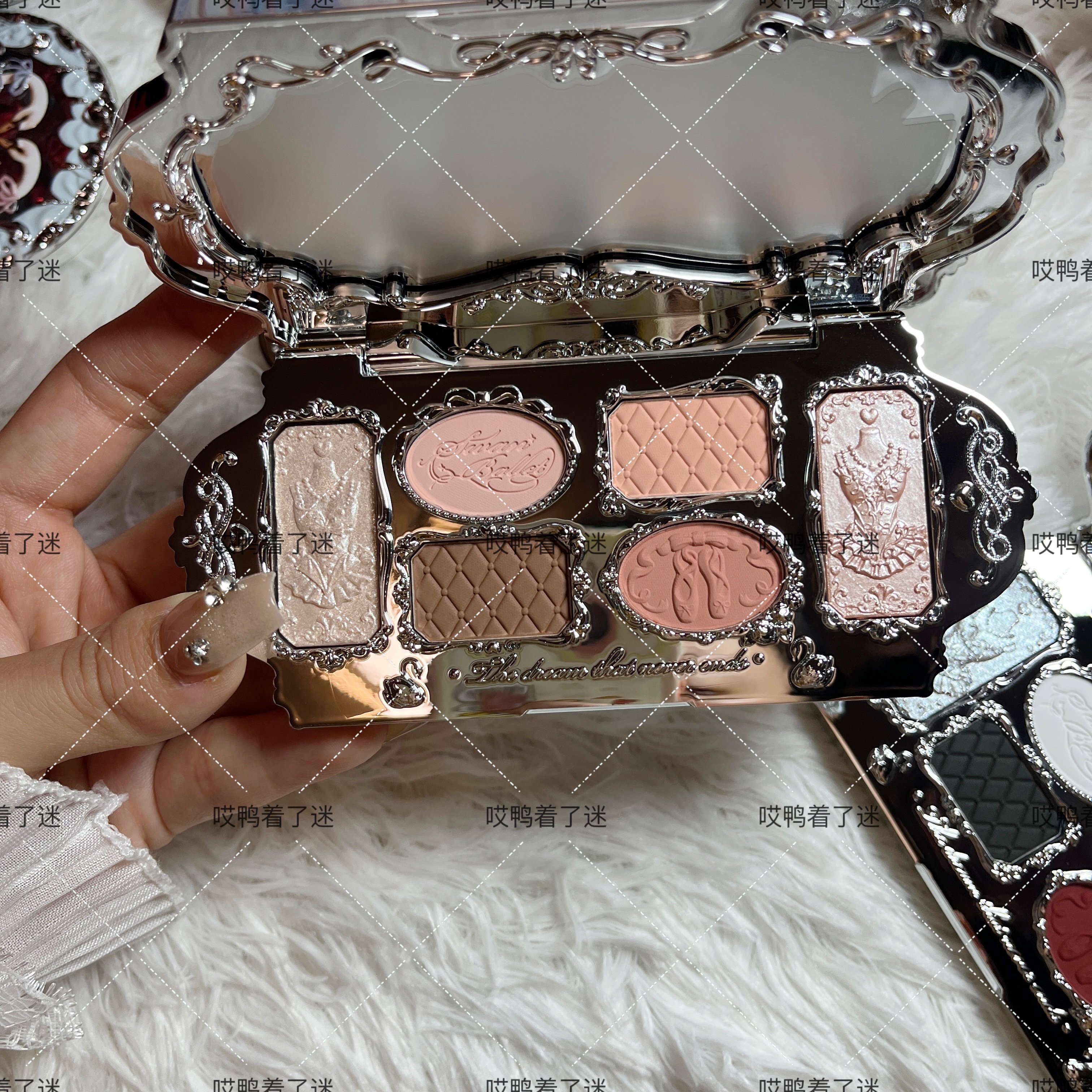 Authentic Flower Knows Dopamin Ko'z Soyalari Palette Swan Ballet Olti Rangli Ko'z Soyasi Shokoladli Rokoko Fine Flash