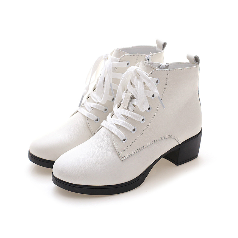 Spring Summer Autumn Winter Genuine Leather High Help Square Dance Shoes Boots Woman heightening plus velvet soft bottom Dancing Shoes Water Soldier Dance Boots Woman 