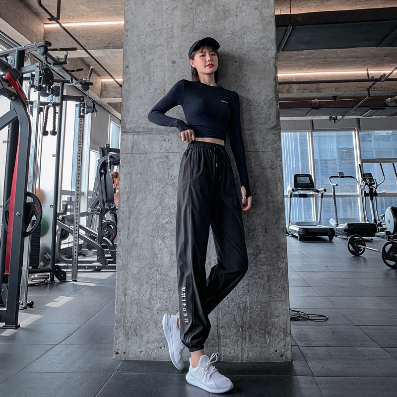 Slimming Loose Fit Jogger Pants Cuffed Sweatpants Women's Running Quick-Dry Training Pants Plus Size Gym Pants Long Pants Black Slimming Loose Fit Jogger Pants Cuffed Sweatpants Women's Running Quick-Dry Training Pants Plus Size Gym Pants Long Pants Black
