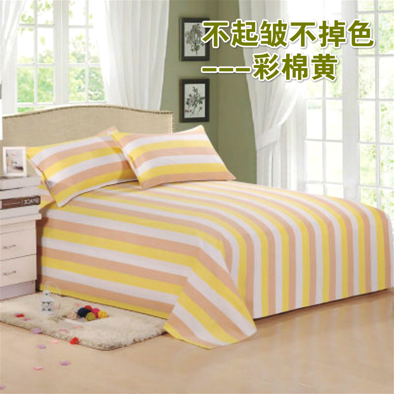 Xử lý tấm vải thô cũ ba mảnh tấm vải thô thô cũ giường đơn giường đôi đơn 1,5 1,8 m ga giường cotton