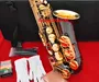 Saxophone tuyệt đẹp Black Nickel Golden Bell Eb Alto miễn phí chuyên nghiệp chơi nhạc cụ saxophone / ống kèn trombone