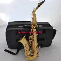 Mua saxophone núi vàng cong nữ treble ống cao F chuyên nghiệp chơi nhạc cụ saxophone / ống trống lắc