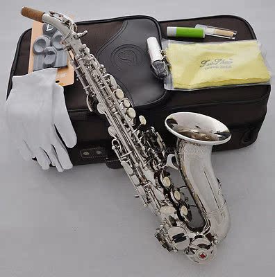 Mua sắm Saxophone chuyên nghiệp Taishan Bạc Soprano Bb High F Professional Nhạc cụ phương Tây Saxophone / Tube trống