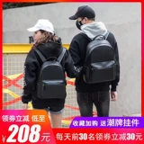Модный трендовый универсальный рюкзак подходит для мужчин и женщин, кожаный ноутбук для путешествий, вместительный и большой ранец, из натуральной кожи