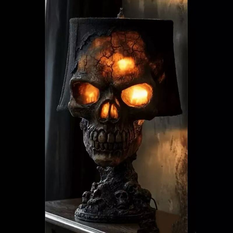 Cross-Border Halloween Lava Stone Skull Lamp Illuminates the Dark with a Mysterious Atmosphere Lava Stone Skull Lam Cross-Border Halloween Lava Stone Skull Lamp Illuminates the Dark with a Mysterious Atmosphere Lava Stone Skull Lam