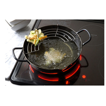 Japan Yoshikawa original imported Fryer iron pot with filter screen fried chicken wings fried chicken pieces for French fries gas induction cooker